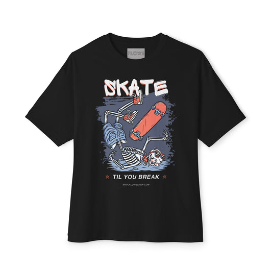 Vintage Skate Art Unisex Oversized Boxy Tee - Perfect for Skate Lovers