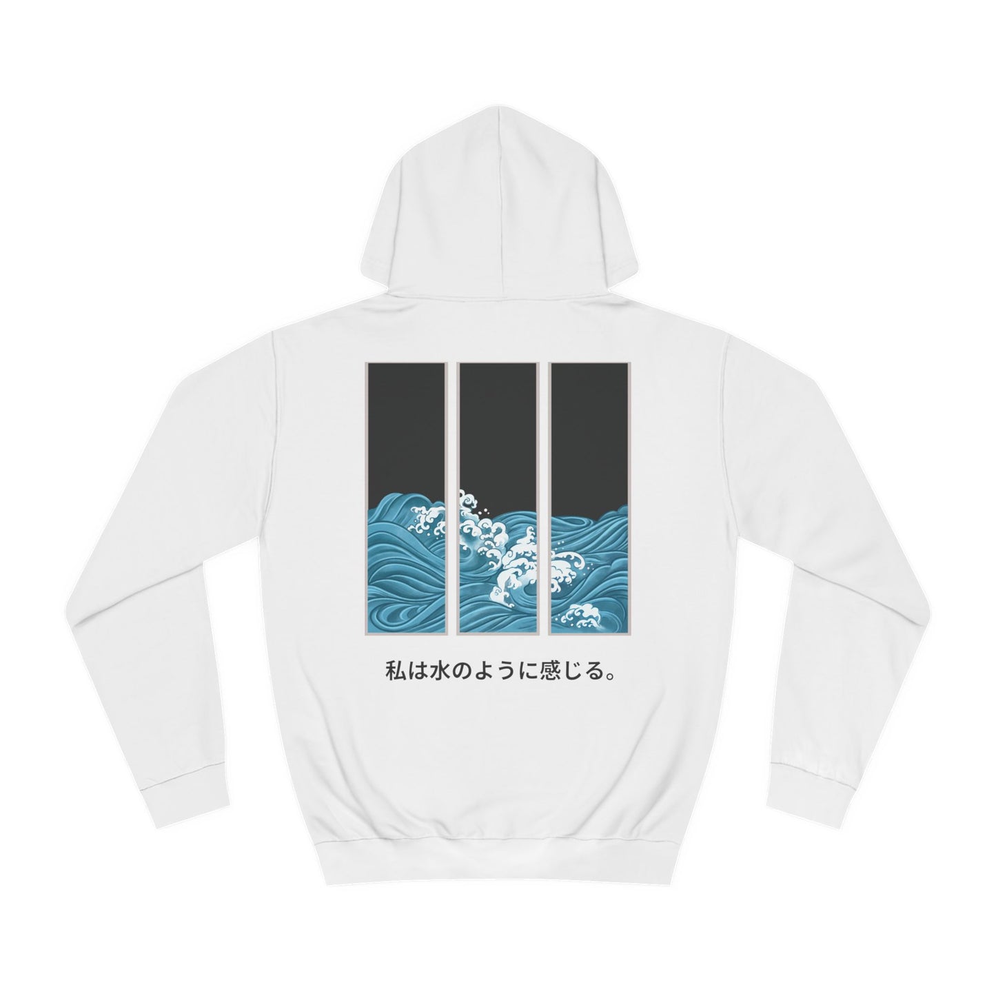 Unisex Japanese Wave Hoodie - Stylish Casual Wear with Inspirational Text