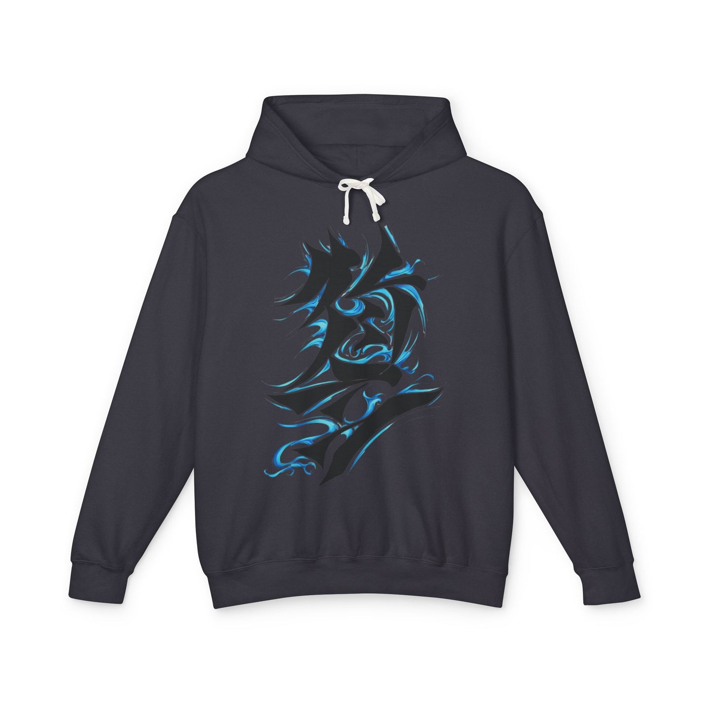 Unisex Hoodie with Dragon and Calligraphy Design - Lightweight Streetwear